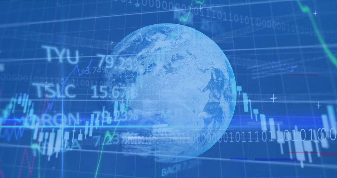 Global Financial Data Analysis with Digital Coding Elements - Free Images, Stock Photos and Pictures on Pikwizard.com