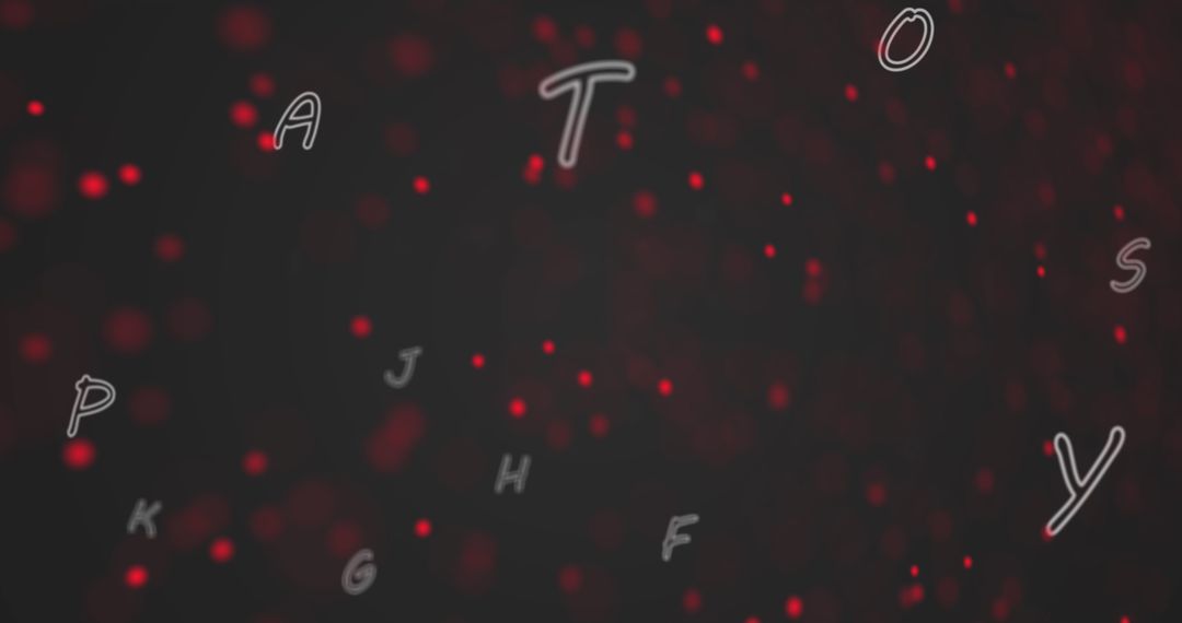 Futuristic DNA Structure with Floating Letters and Numbers