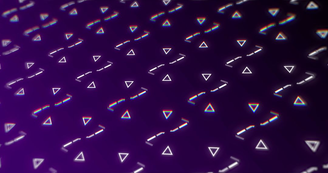 Dynamic Geometric Pattern on Violet Background