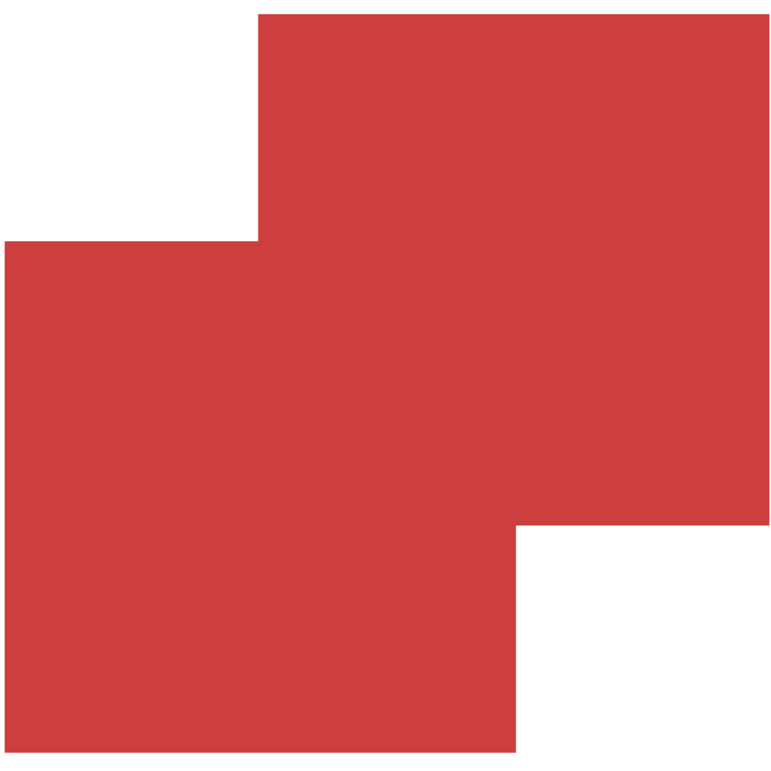 Red Abstract Shape with Copy Space on Transparent Background