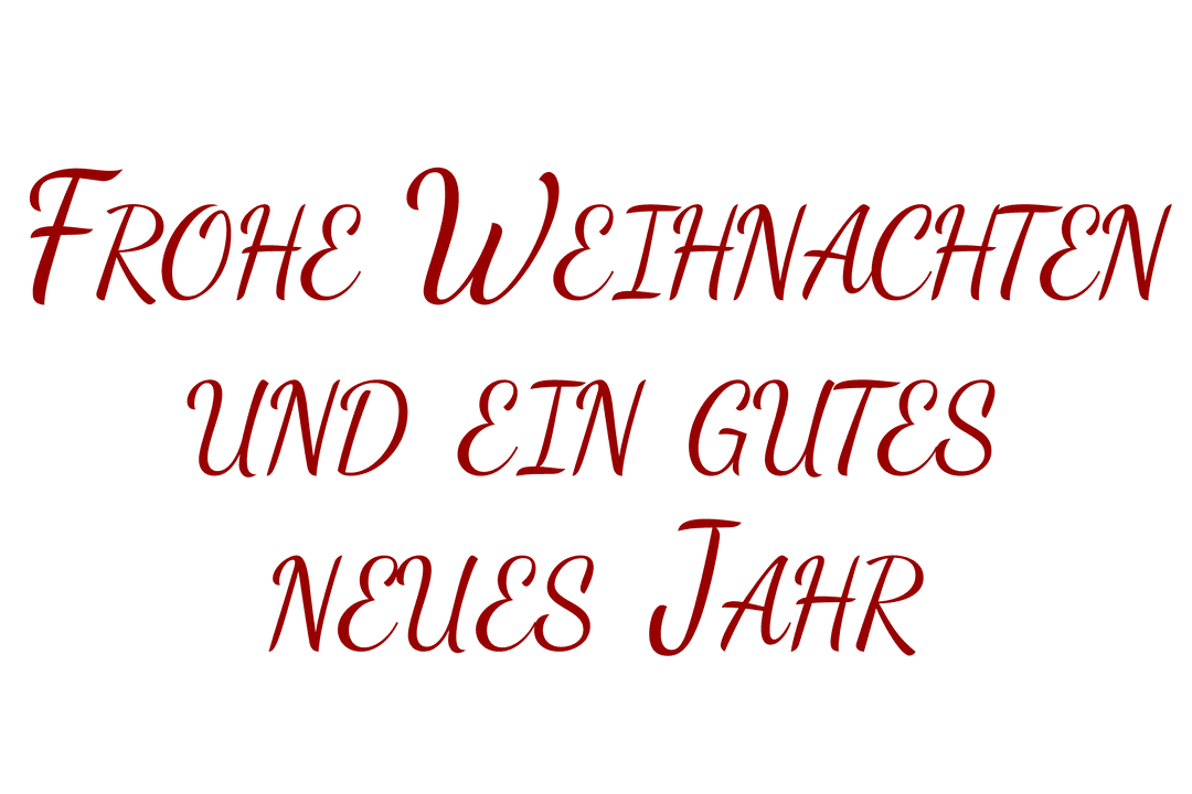 Transparent Illustrative Text of Frohe Weihnachten Greetings