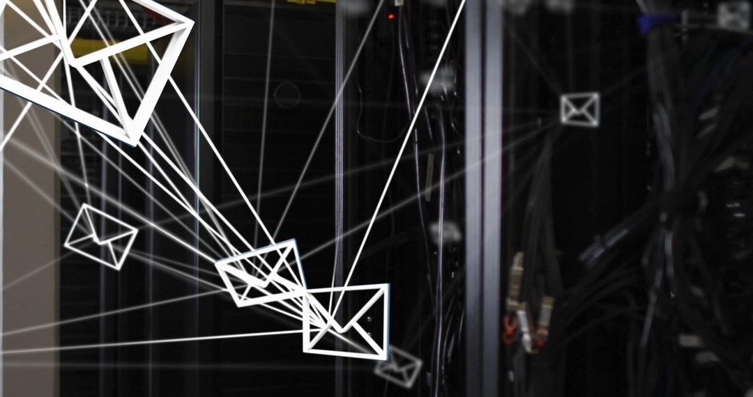 Digital Email Network Over Computer Servers