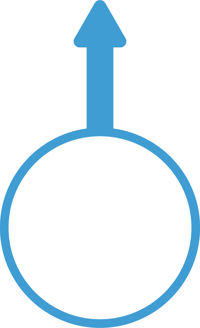 blue arrow and circle on transparent background for direction concept - Download Free Stock Images Pikwizard.com