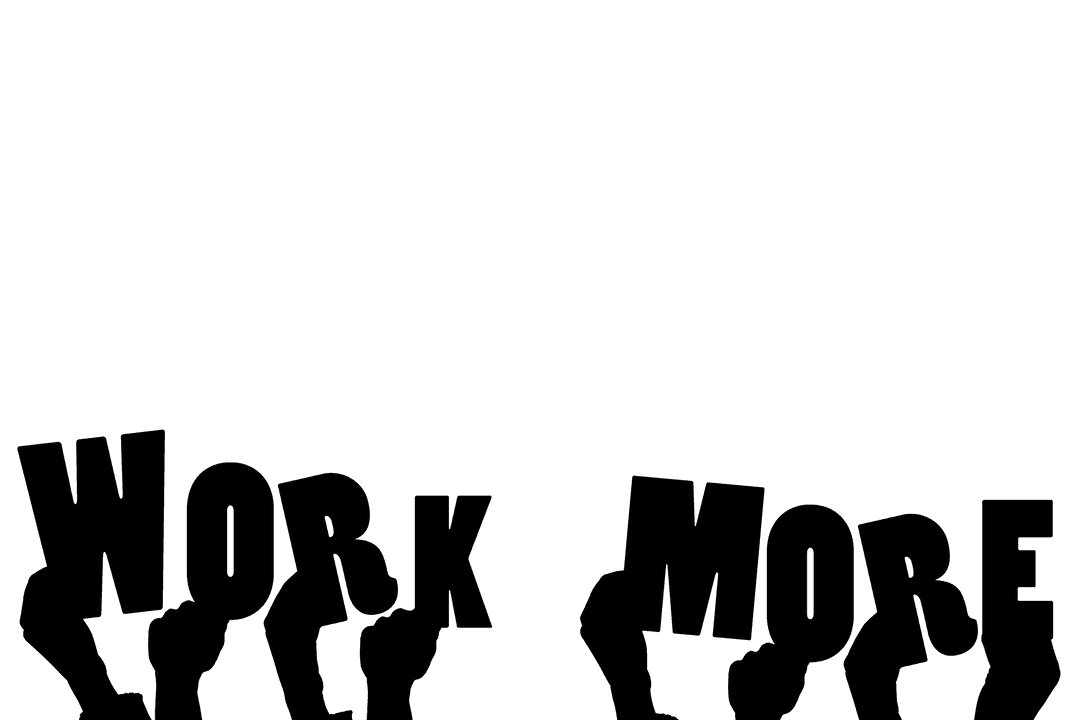 Transparent Hands Holding Work More Inscribed Text