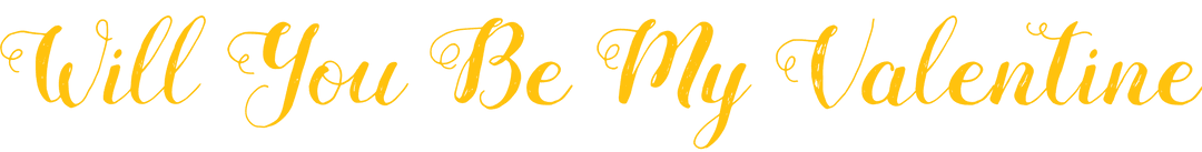 Romantic Valentine Proposal on Transparent Background