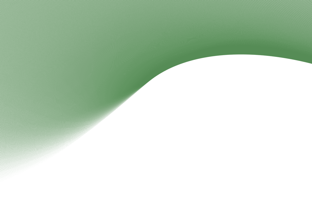 Green Gradient Abstract Shape on Transparent Background