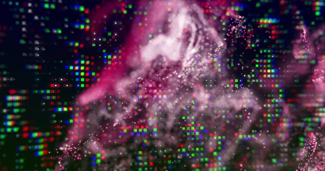 Digital Data Processing with Glowing Mesh of Connections