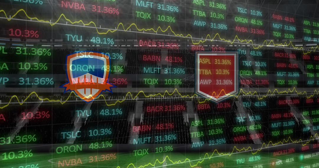 Sports Teams Strategy Interface with Digital Statistics Overlay