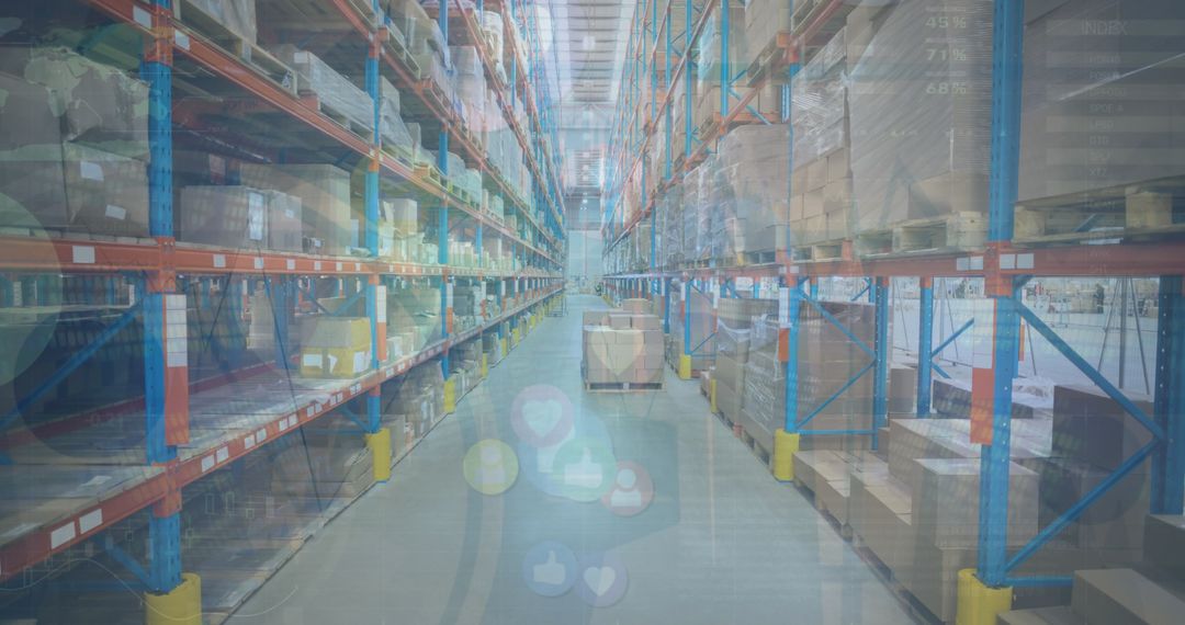 Smart Warehouse with Digital Integration and Efficient Organization