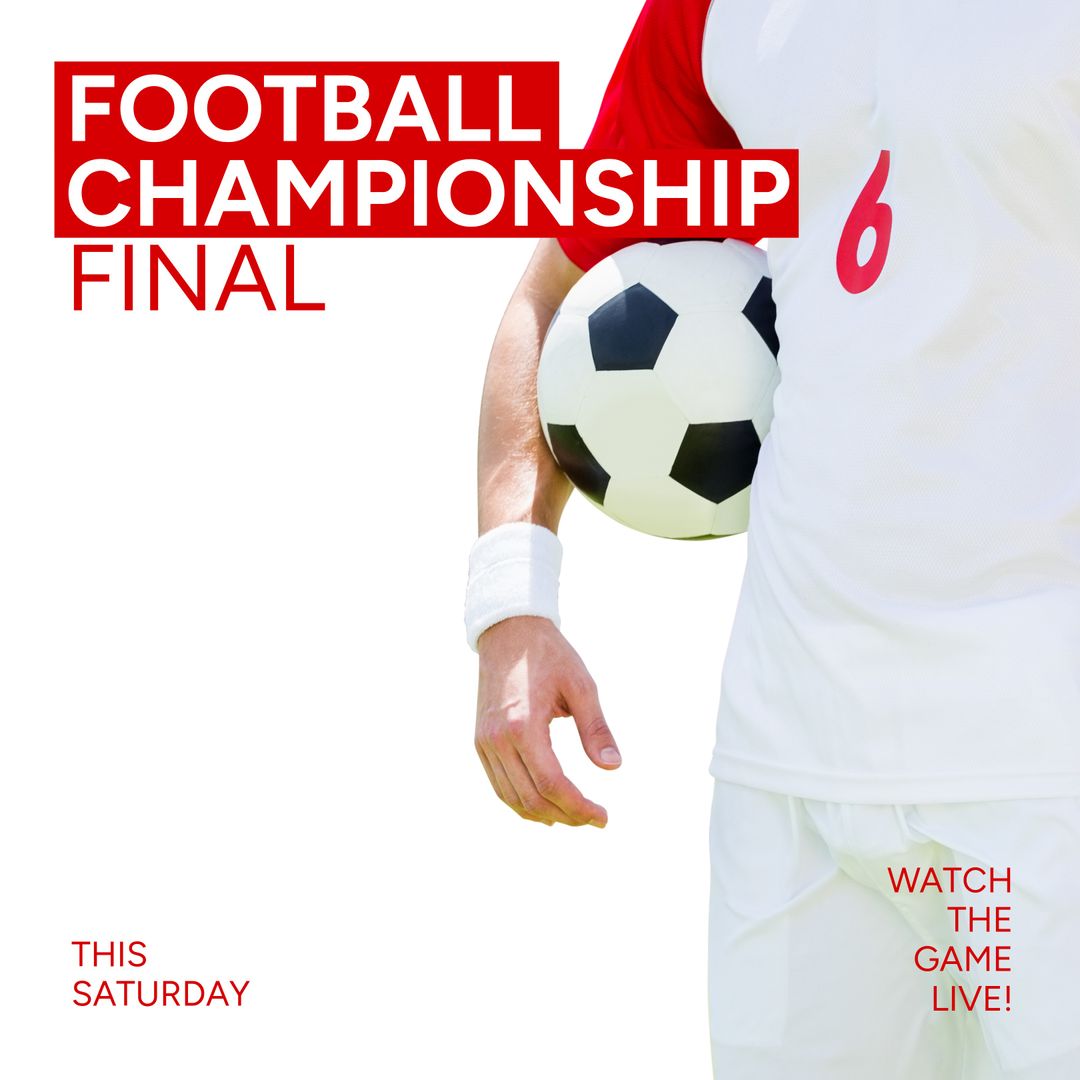 Football Championship Final Event Promotion With Player