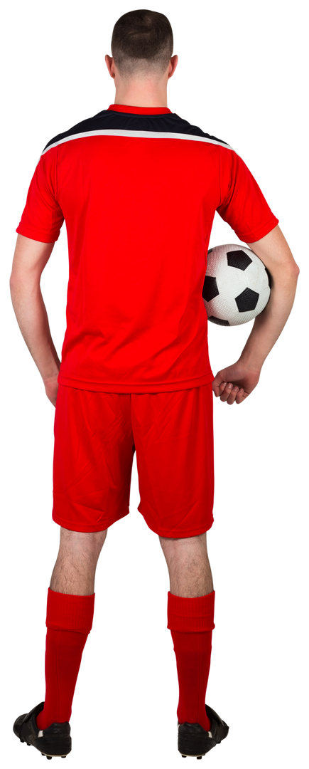 Transparent Background Soccer Player Holding Ball in Dressing Room - Download Free Stock Images Pikwizard.com