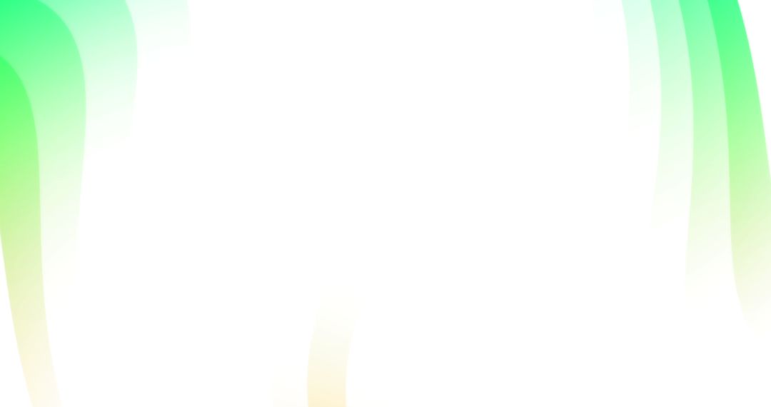 Abstract Glowing Green and Yellow Light Waves