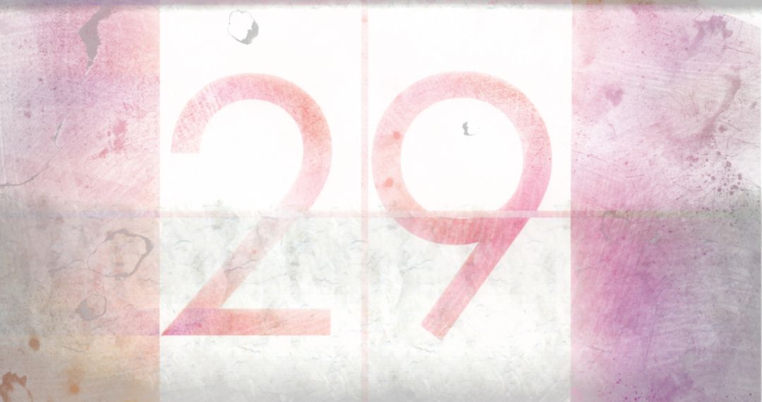 Abstract Number 29 on Textured Grungy Background