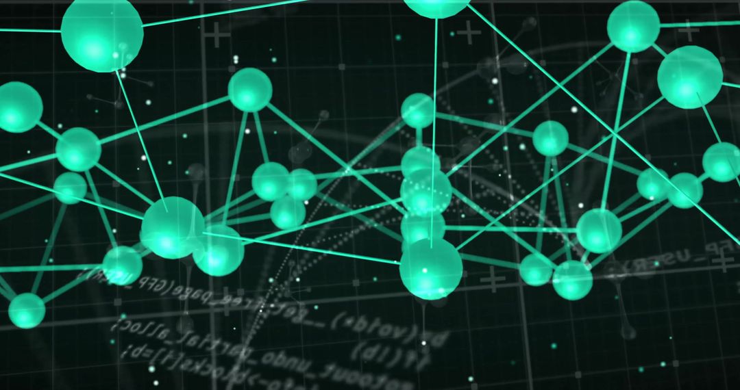 Abstract Network of Connections in Digital Data Interface