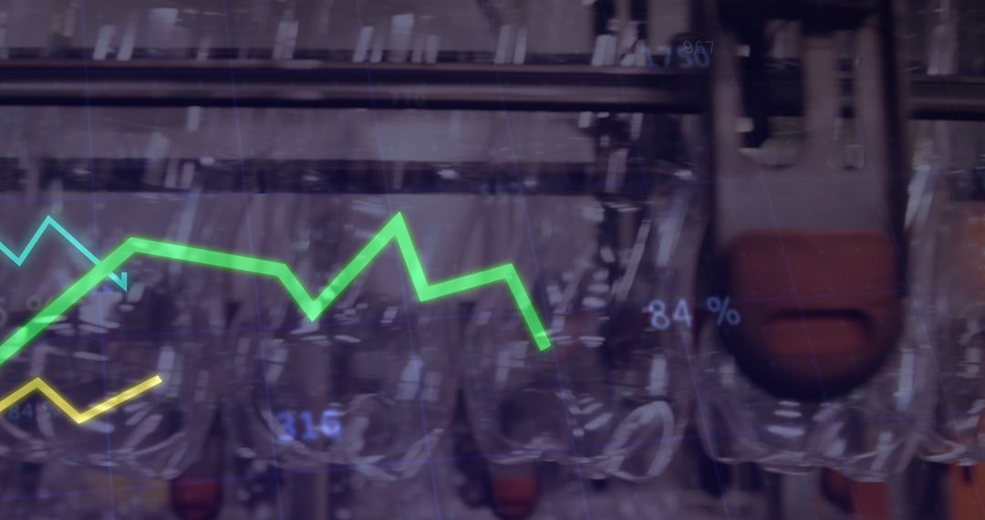 Financial Analytics Overlaying Plastic Bottle Production Line