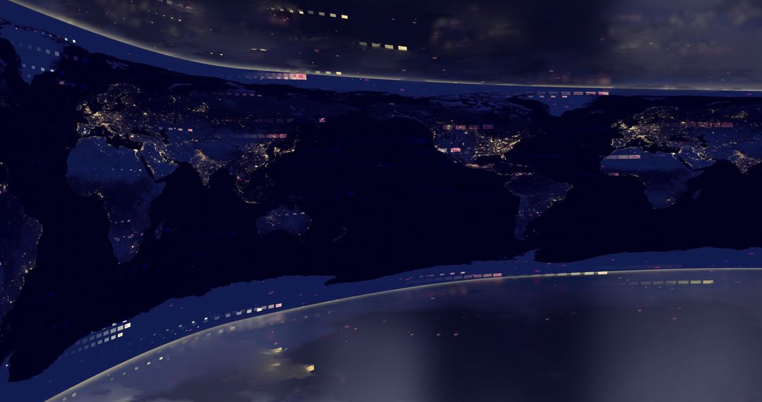 Global Network Connectivity and Data Processing at Night