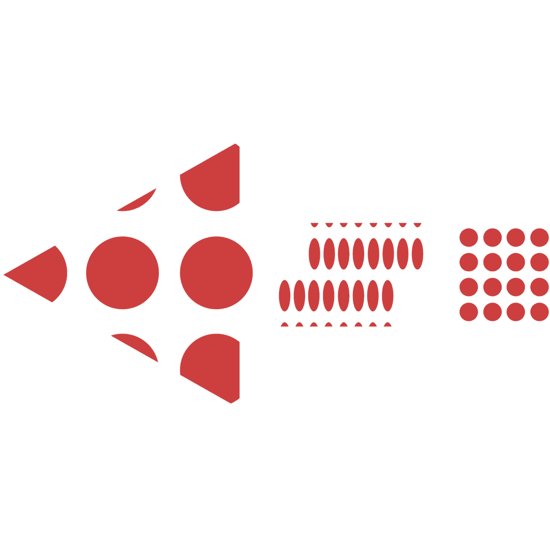 Red Geometric Pattern on Transparent Background Illustration