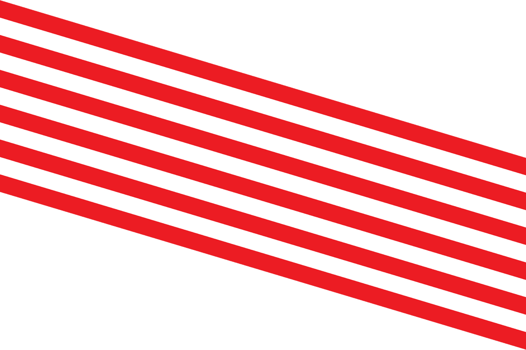 Diagonal Red and White Stripes on Transparent Background