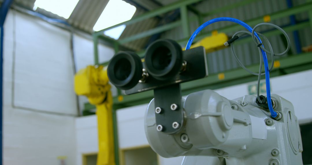 Close-Up of Advanced Robotic System in Industrial Warehouse - Free Images, Stock Photos and Pictures on Pikwizard.com