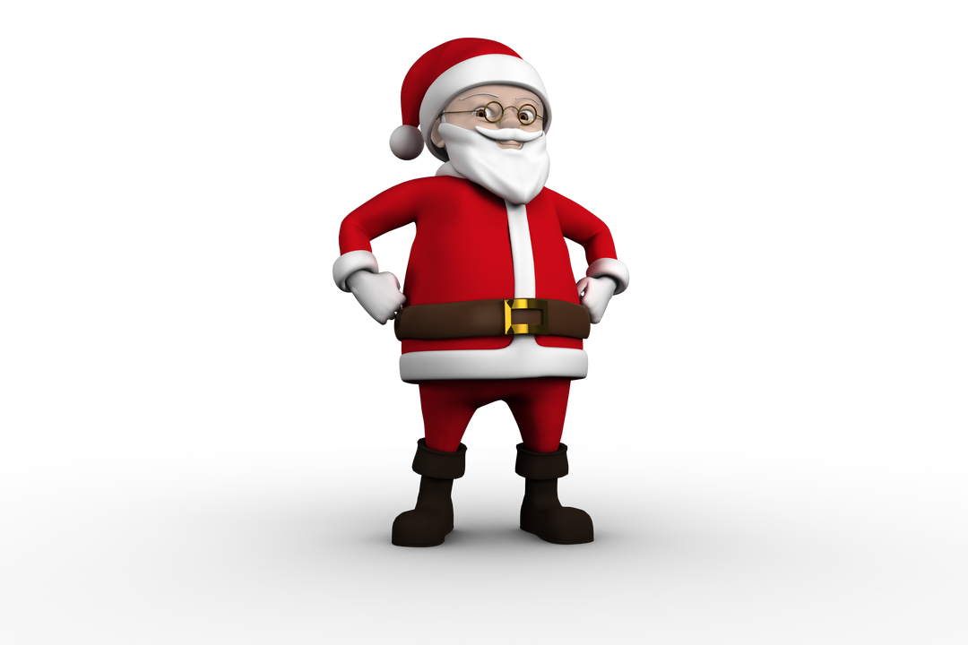 Transparent Background of Cute Cartoon Santa Claus - Download Free Stock Images Pikwizard.com