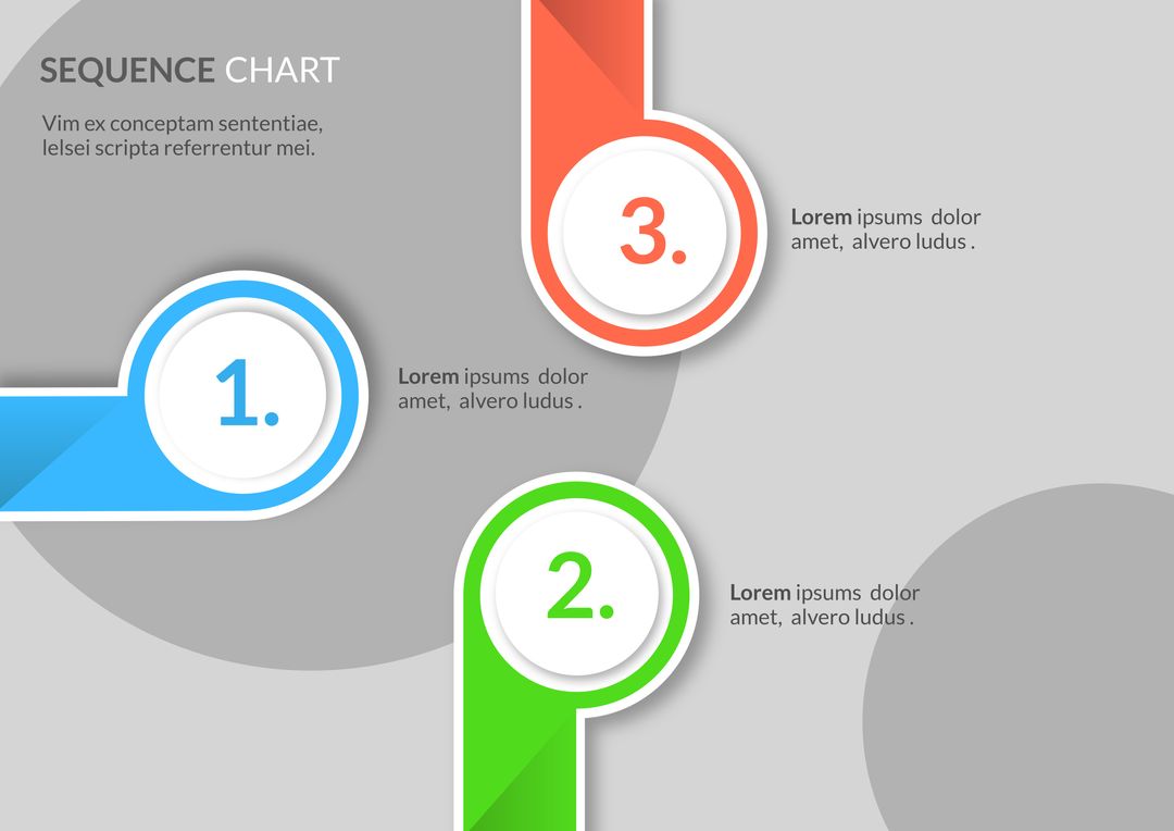 colorful three-step sequence chart with milestones - Download Free Stock Images Pikwizard.com
