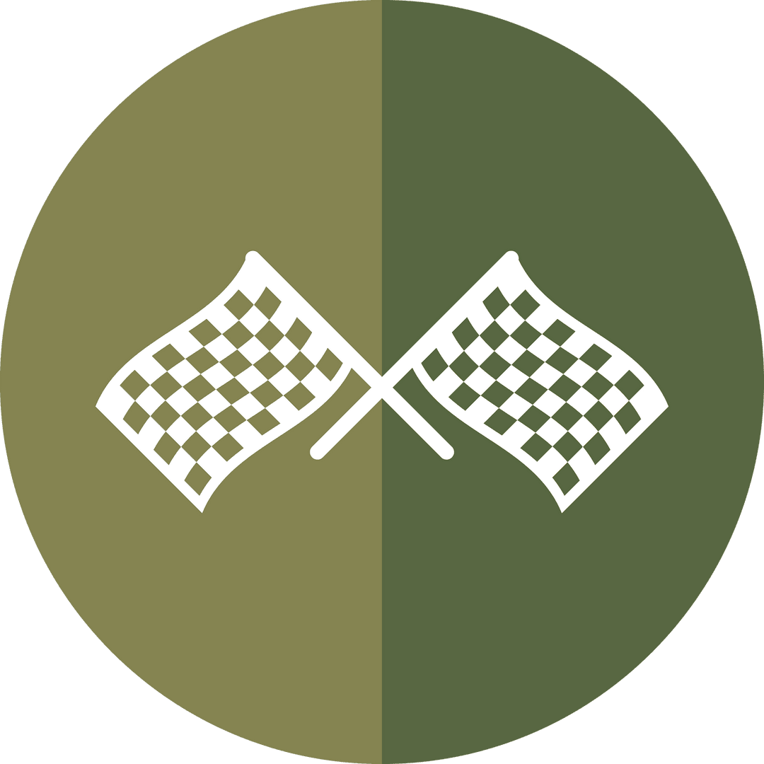 Checkered Flags Icon on Transparent Circle Background - Download Free Stock Images Pikwizard.com