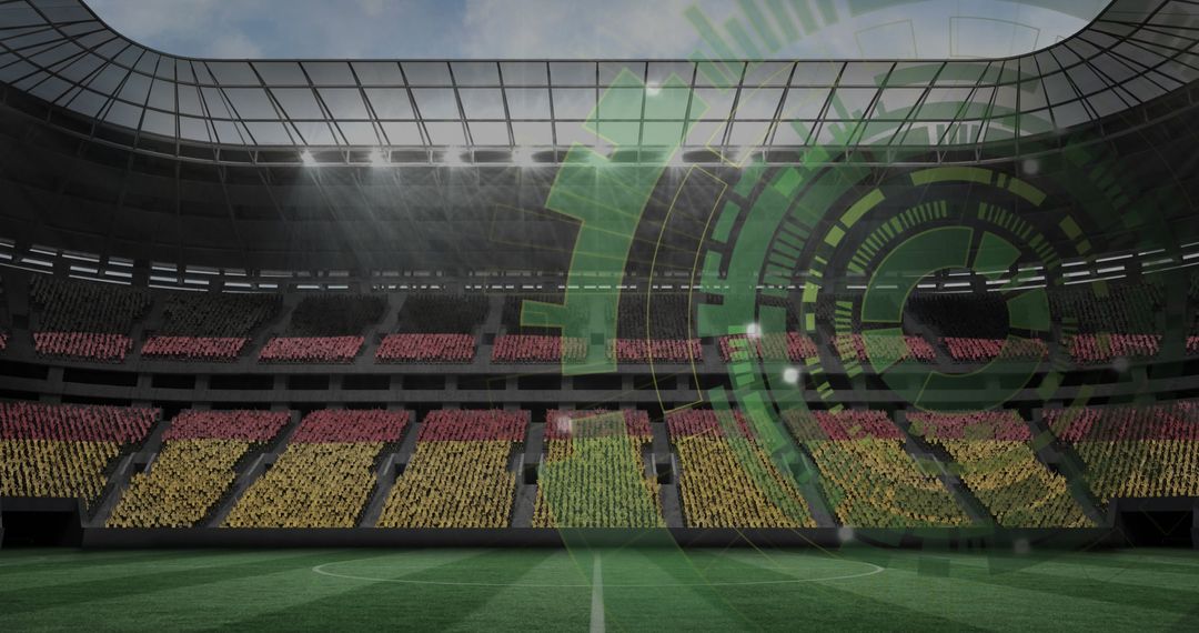 Innovative Digital Interface in Modern Sports Stadium