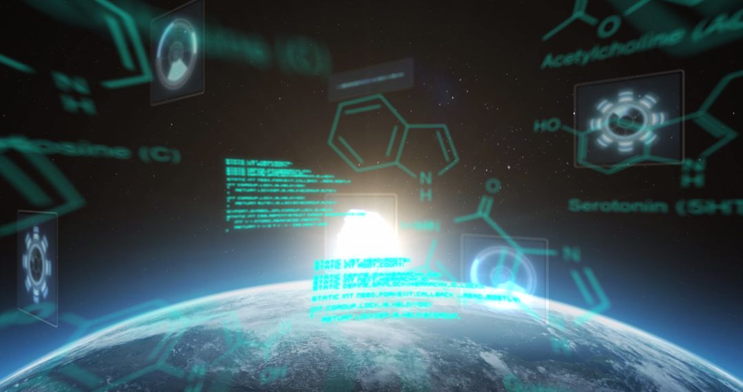 Science Data Interface with Holographic Displays over Earth