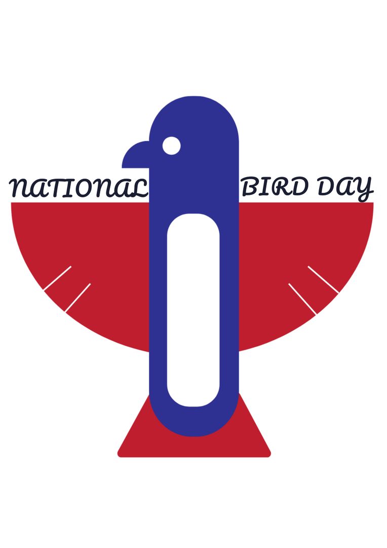 National Bird Day Celebration Logo with Stylized Bird Design - Free Images, Stock Photos and Pictures on Pikwizard.com