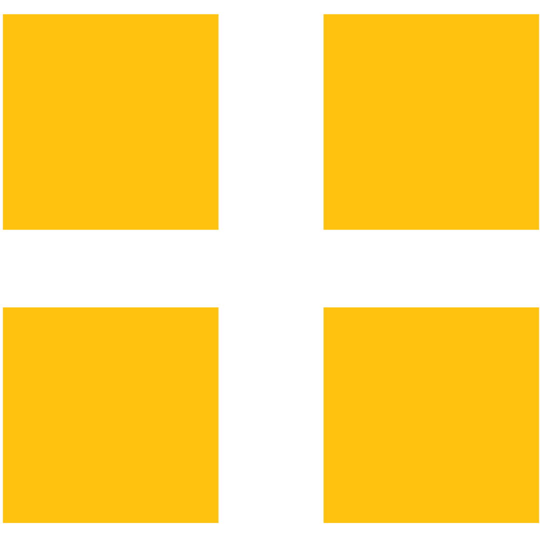 Yellow Squares Illustration on Transparent Background