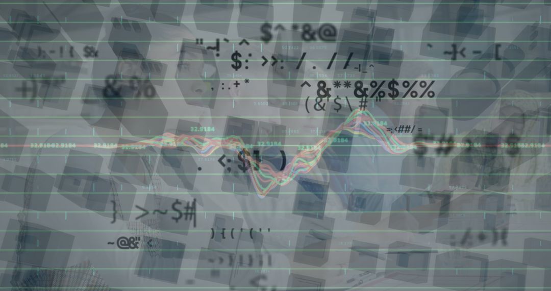 Futuristic Global Data Processing Abstract City Concept