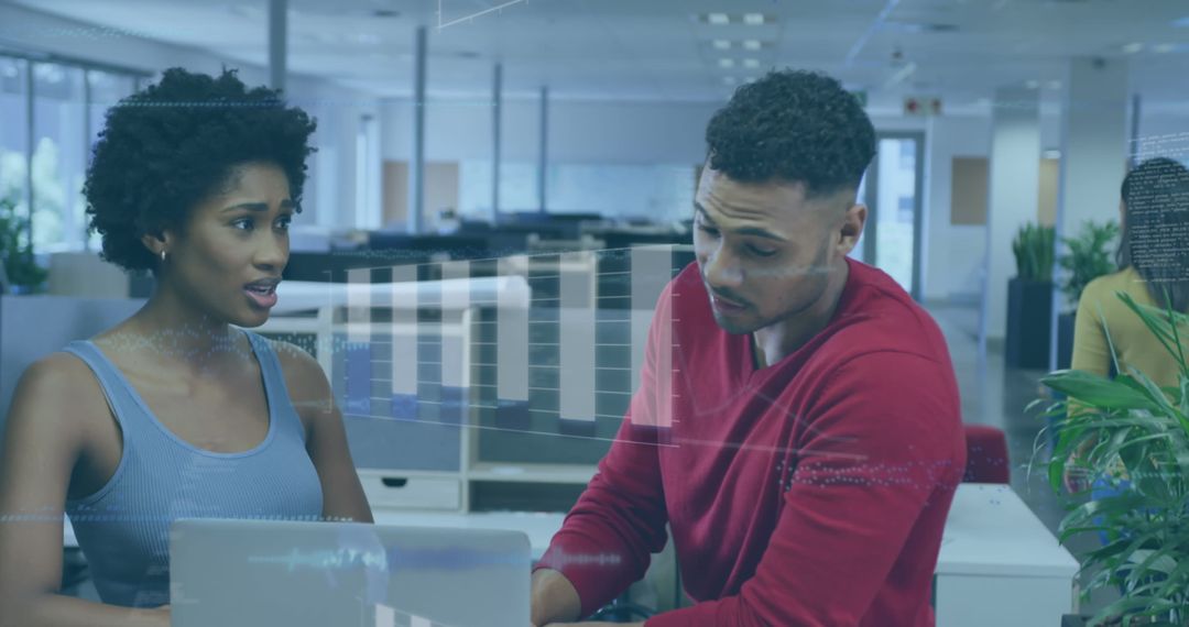 Diverse Team Analyzing Financial Data for Strategic Planning