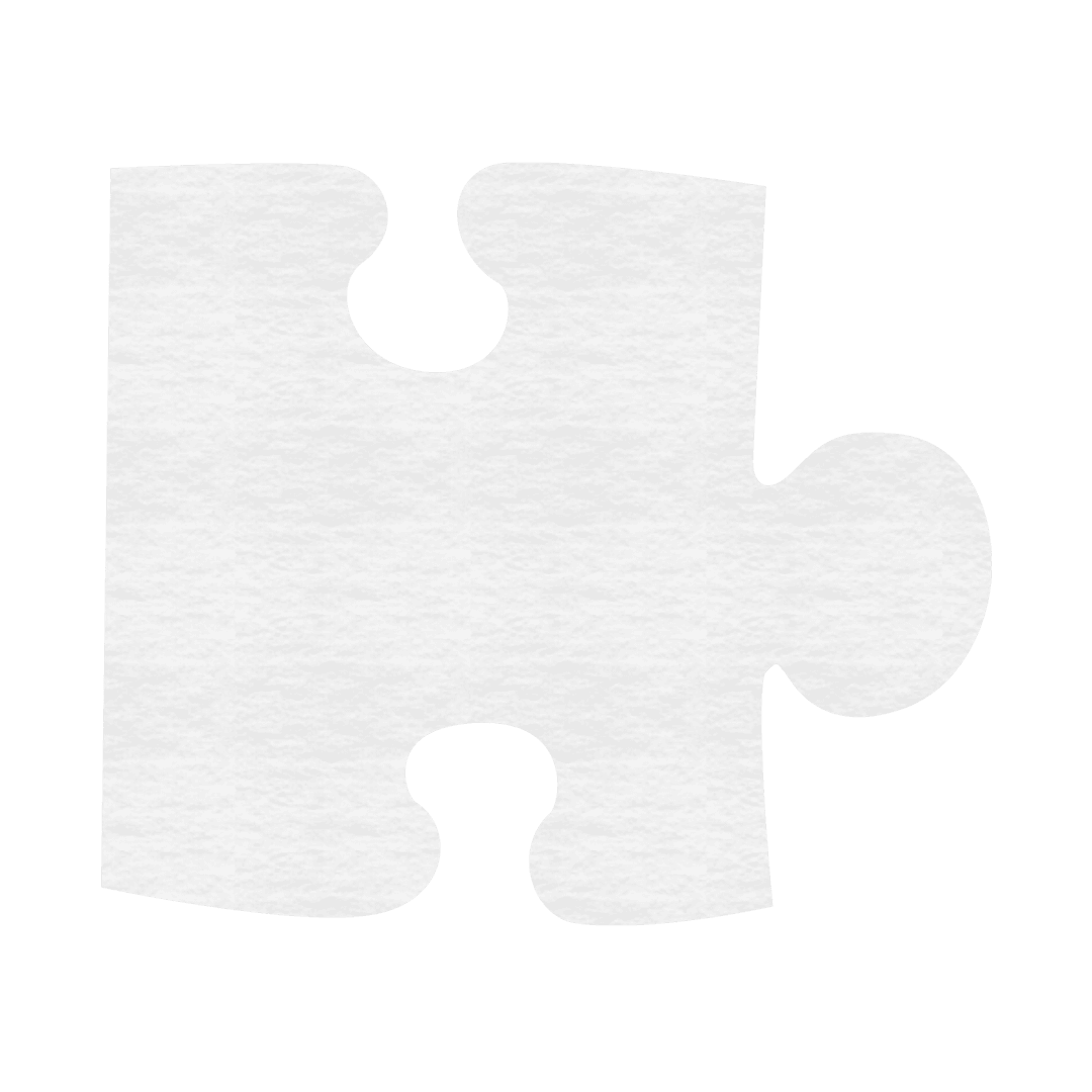 White Paper Jigsaw Puzzle Piece Transparent Background