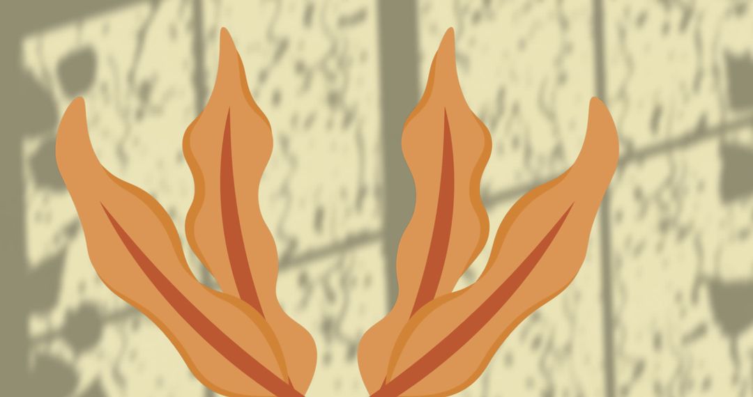 Abstract Leaves with Window Shadow and Patterns