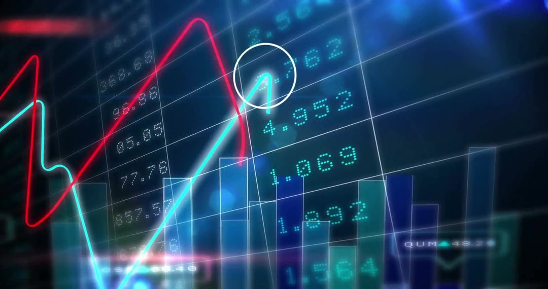 Digital Stock Market Data and Global Trends Interface