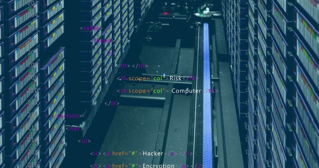 Digital Data Processing in Futuristic Server Room Environment