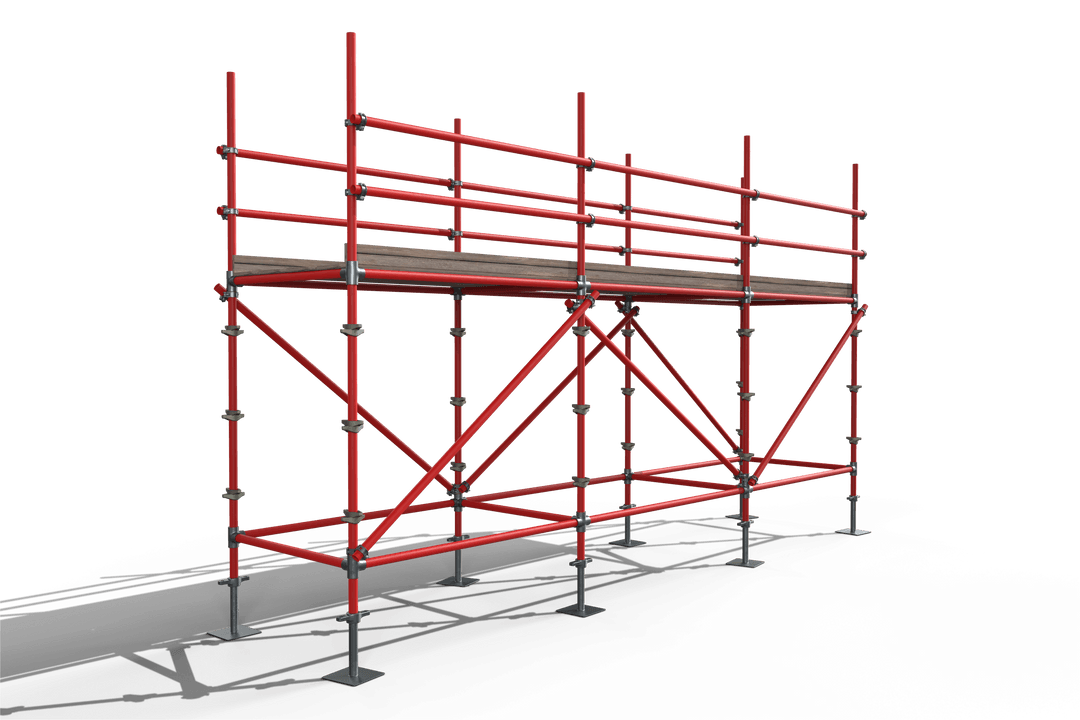 Transparent 3D Red Metal Scaffolding Structure with Shadow - Download Free Stock Images Pikwizard.com