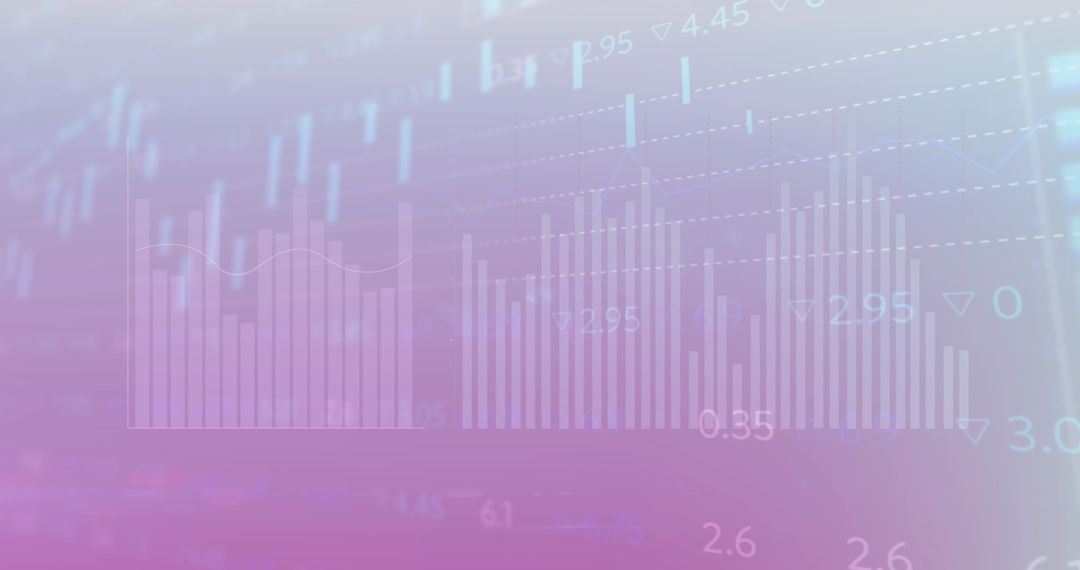 Digital Financial Graphs and Stock Market Data Visualization