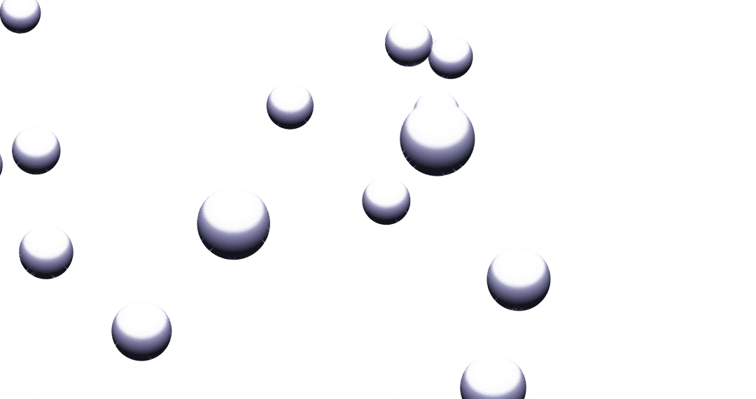Molecular Structure Illustration with Transparent Background