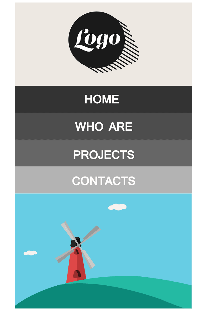 Transparent Website Interface Vector with Navigation Menu and Icon - Download Free Stock Images Pikwizard.com