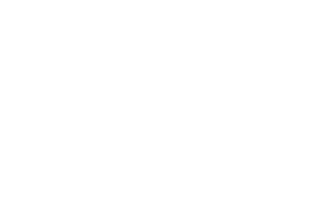 Hanging Snowflakes on Transparent Background for Festive Designs