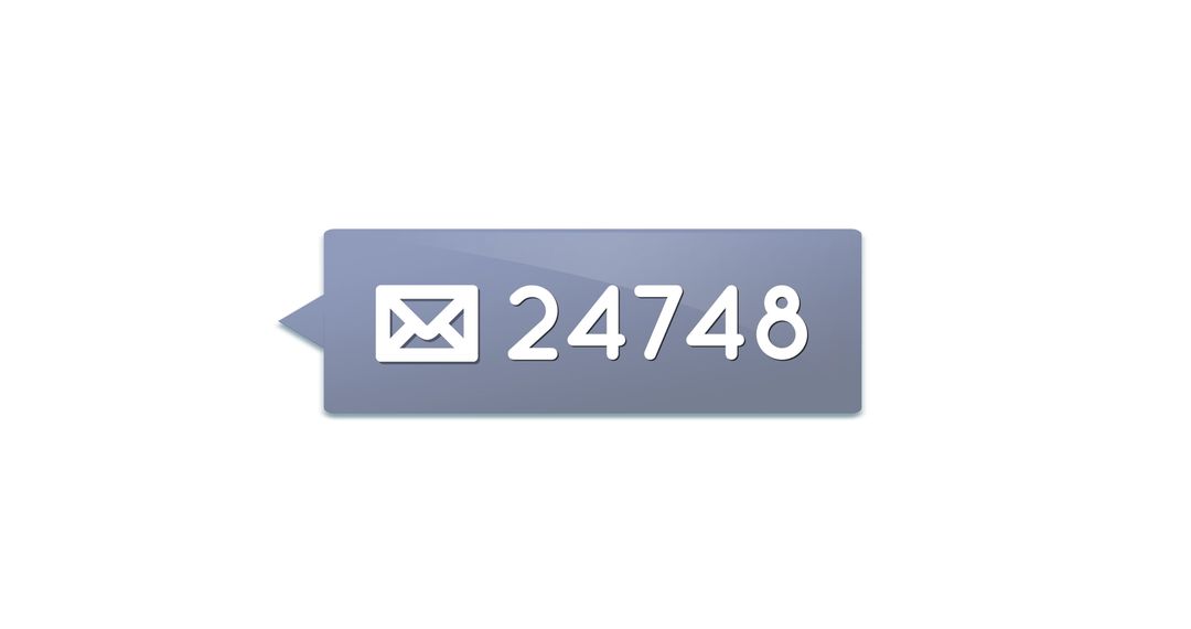 Increasing Message Count on Digital Notification Bar Concept - Free Images, Stock Photos and Pictures on Pikwizard.com