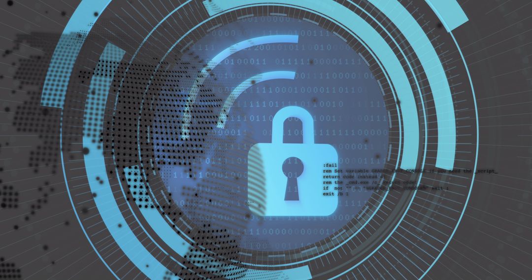 Global Cybersecurity Lockdown Digital Interface Visualization