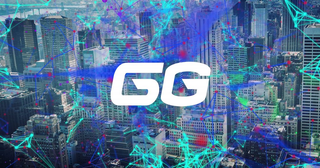 6G Network Technology Over Futuristic Cityscape