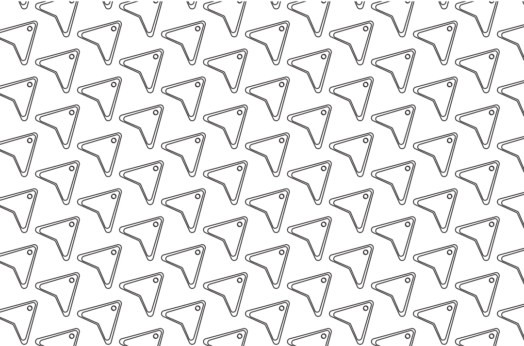 Abstract Black Triangle Pattern on Transparent Background
