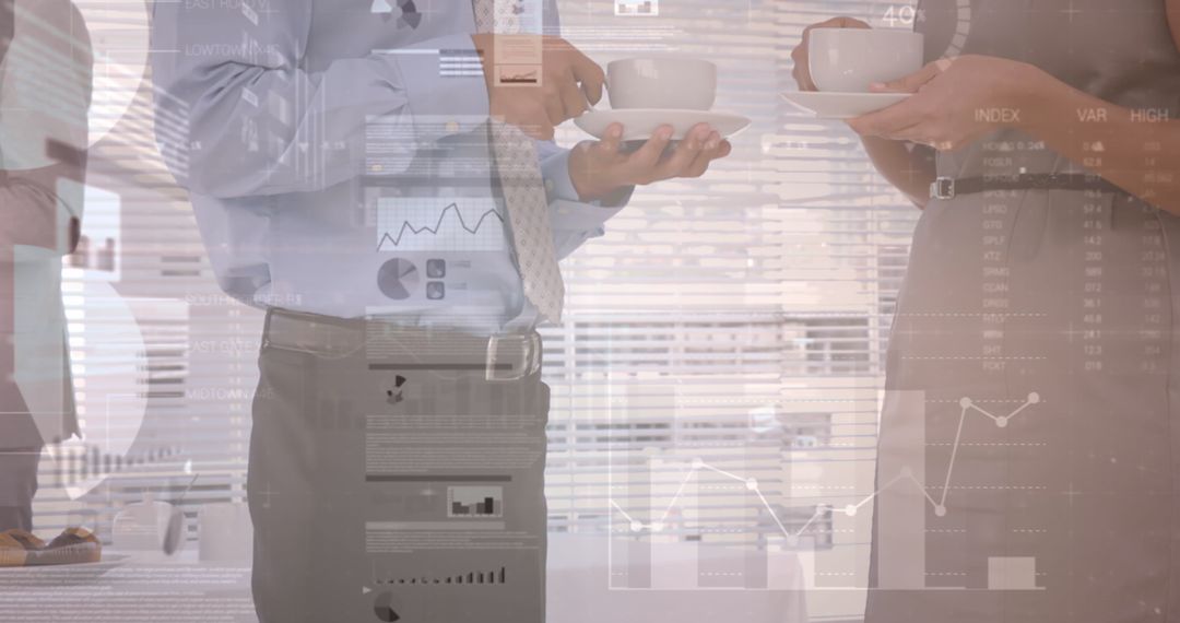 Financial Data Overlay in Professional Meeting Setting