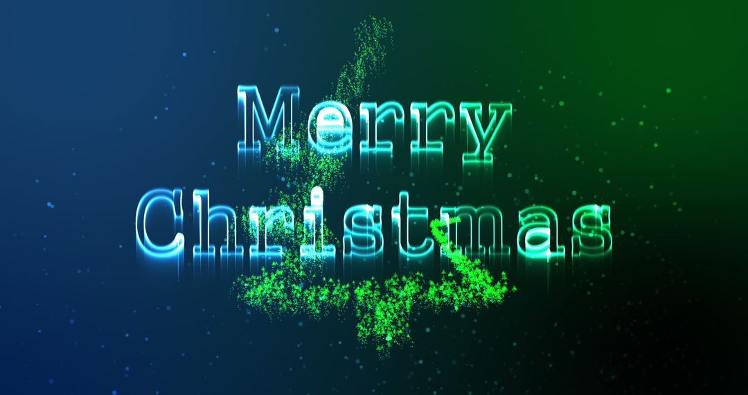 Illustration of christmas greeting with merry christmas message on colored background 4k - Free Images, Stock Photos and Pictures on Pikwizard.com