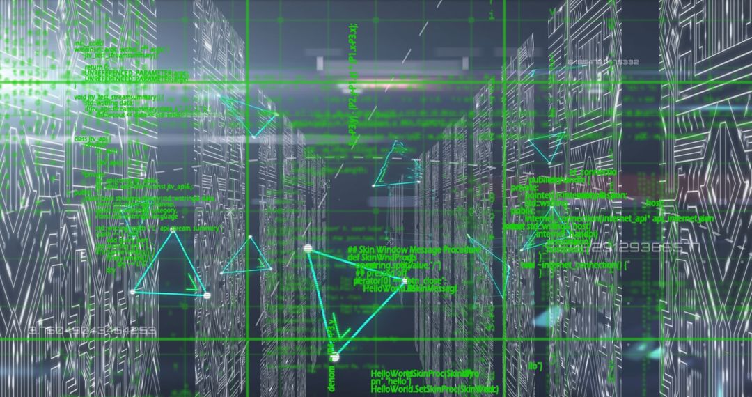 Abstract Digital Network Connections Futuristic Technology