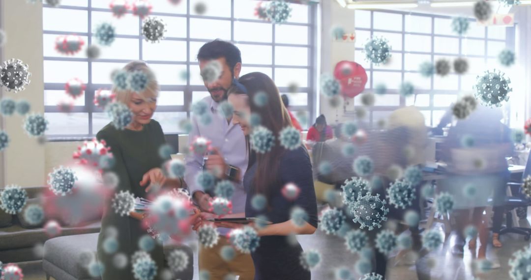 Visualization of COVID-19 Over Office Environment