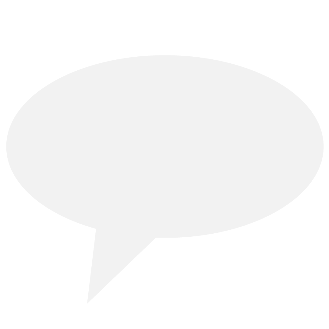 Transparent White Speech Bubble for Communication Design